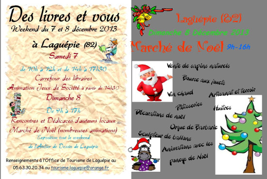 MARCHE DE NOEL A LAGUEPIE LE 8 DECEMBRE 2013